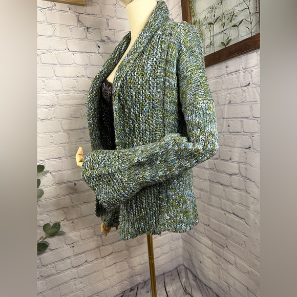 ANTHROPOLOGIE ONE GIRL WHO chunky open cardigan flare sleeves - Picture 3 of 8